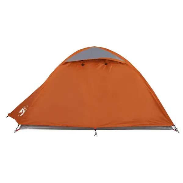 Veekindel kuppelmatkatelk 2 inimesele, oranž, PU-kattega 185T polüester, eemaldatava vihmakatte ja E-pordiga, 254 x 135 x 112 cm – 7