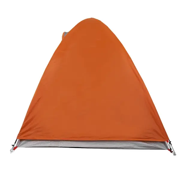 Veekindel kuppelmatkatelk 2 inimesele, oranž, PU-kattega 185T polüester, eemaldatava vihmakatte ja E-pordiga, 254 x 135 x 112 cm – 8