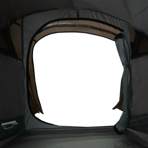 Veekindel matkatelk 3 inimesele, pruun tunneltelk, 280 x 194 x 125 cm – 11