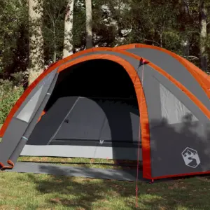 Veekindel kuppelmatkatelk 4 inimesele, oranž, PU-kattega polüester, 300 x 250 x 132 cm