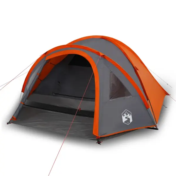 Veekindel kuppelmatkatelk 4 inimesele, oranž, PU-kattega polüester, 300 x 250 x 132 cm – 2