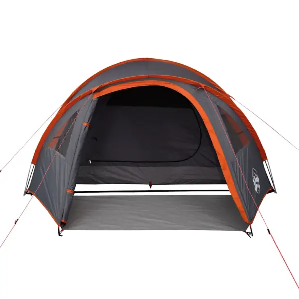 Veekindel kuppelmatkatelk 4 inimesele, oranž, PU-kattega polüester, 300 x 250 x 132 cm – 5