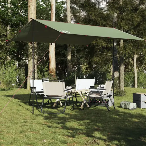 Veekindel matkatuulevari, roheline Oxford-kangas, 360 x 294 cm – 3