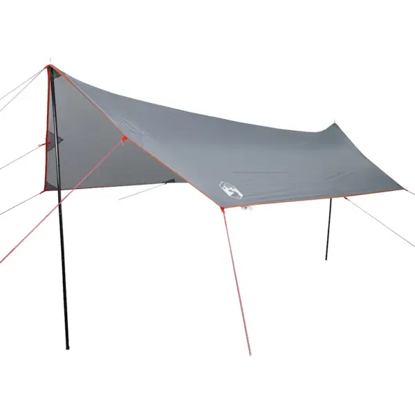 Veekindel matkatuulevari halli ja oranži presentiga, 460 x 305 x 210 cm, PU-kattega polüester – 2