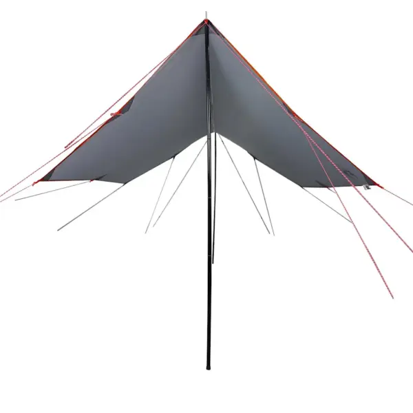 Veekindel matkatuulevari halli ja oranži presentiga, 460 x 305 x 210 cm, PU-kattega polüester – 3