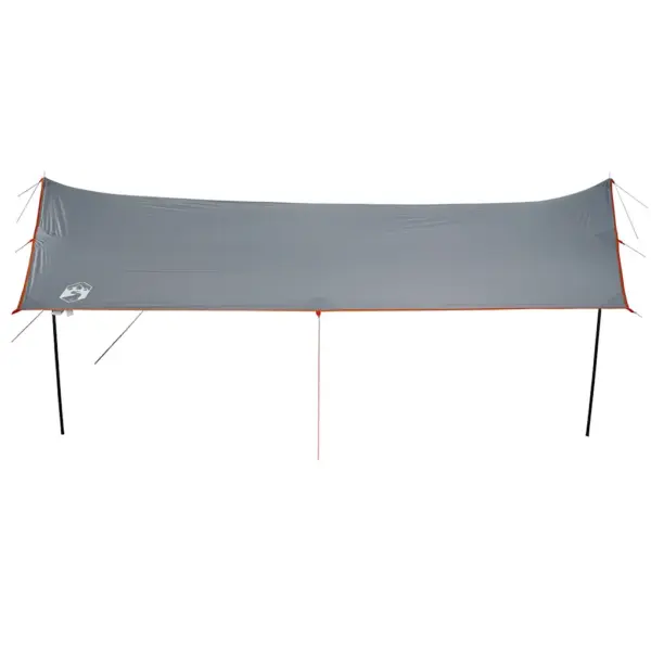 Veekindel matkatuulevari halli ja oranži presentiga, 460 x 305 x 210 cm, PU-kattega polüester – 5
