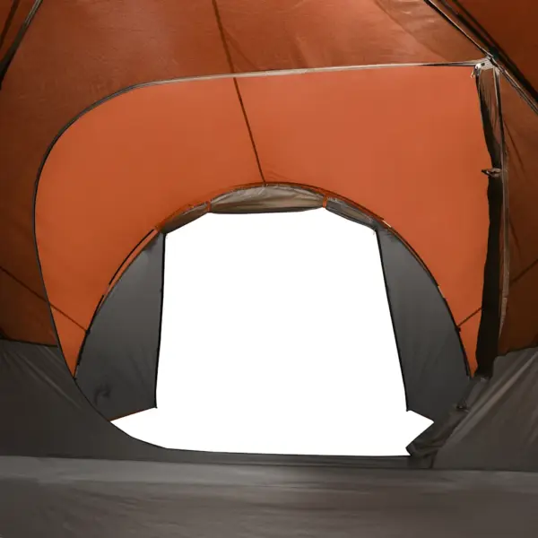 Veekindel oranž peretelk 8 inimesele, PU-kattega polüester, 360 x 430 x 195 cm – 12