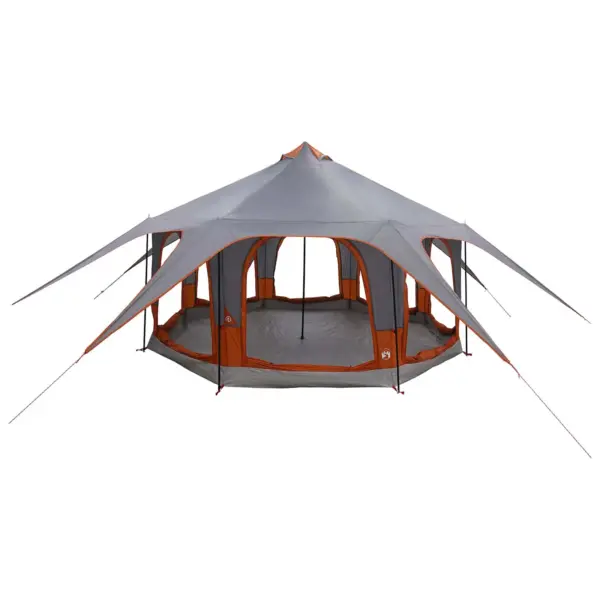 Veekindel peretelk 5 inimesele, hall ja oranž, 360 x 360 x 248 cm – 5