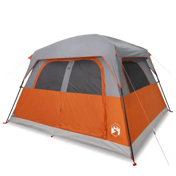 Veekindel peretelk 6 inimesele, oranž kabiinkujuline telk, 310 x 275 x 200 cm – 2