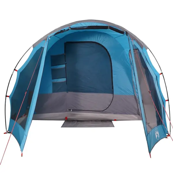 Veekindel peretelk 6 inimesele verandaga, sinine, 500 x 305 x 200–205 cm – 6