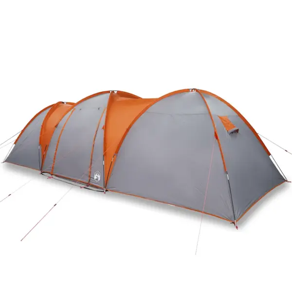 Veekindel peretelk 8 inimesele, kuppeltelk, hall ja oranž, 712 x 270 x 200 cm – 2