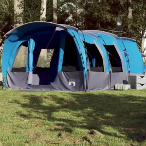 Veekindel sinine tunneltelk 8 inimesele, 3 magamisalaga, 430 x 314 x 178/183 cm