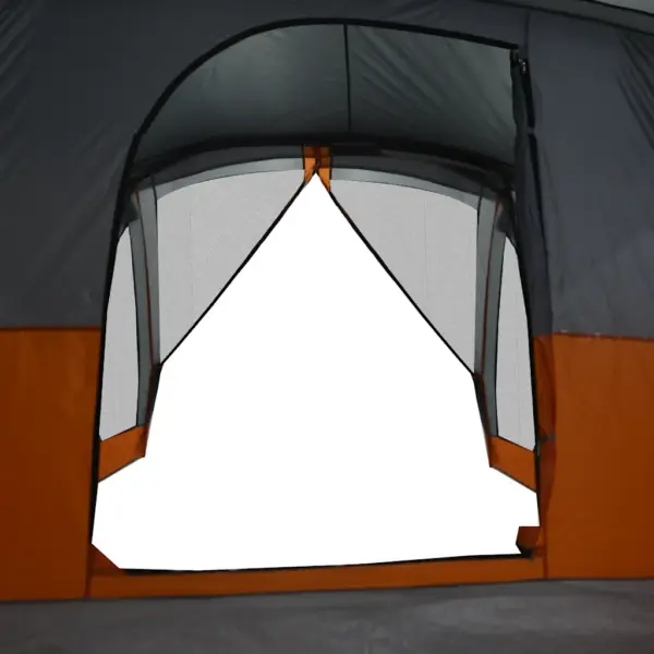 Veekindel peretelk verandaga, 6 inimesele, hall ja oranž, 305 x 400 x 205 cm – 12