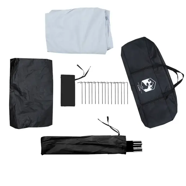 Veekindel pimendav peretelk 6 inimesele, kuppel, valge 270 x 210 x 145 cm – 12