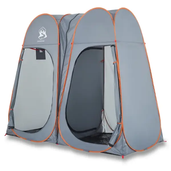 Veekindel pop-up privaatsustelk, 2 uksega, hall/oranž, 233 x 120 x 193 cm – 2