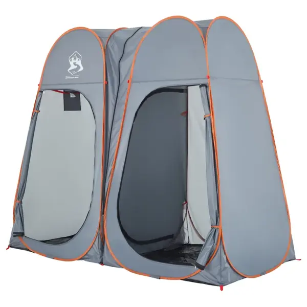 Veekindel pop-up privaatsustelk, 2 uksega, hall/oranž, 233 x 120 x 193 cm – 3
