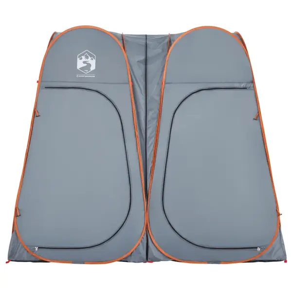 Veekindel pop-up privaatsustelk, 2 uksega, hall/oranž, 233 x 120 x 193 cm – 4
