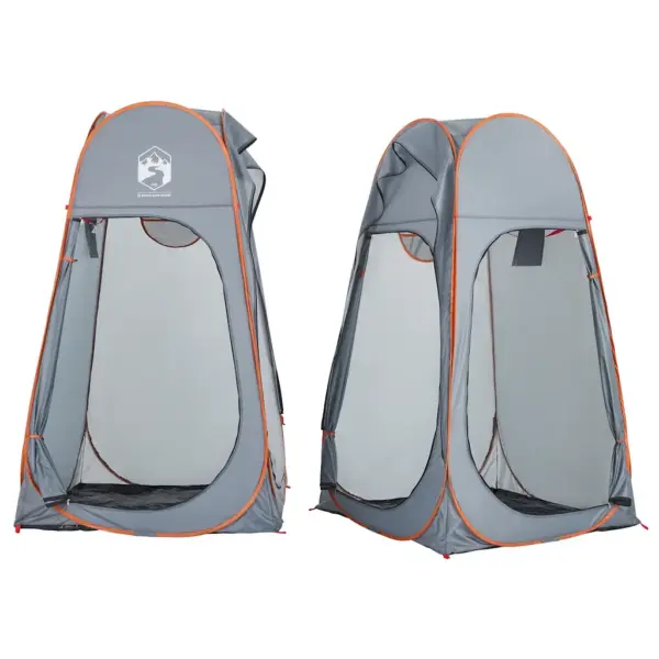 Veekindel pop-up privaatsustelk, 2 uksega, hall/oranž, 233 x 120 x 193 cm – 5