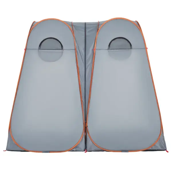 Veekindel pop-up privaatsustelk, 2 uksega, hall/oranž, 233 x 120 x 193 cm – 6
