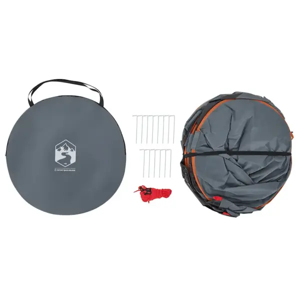 Veekindel pop-up privaatsustelk, 2 uksega, hall/oranž, 233 x 120 x 193 cm – 8