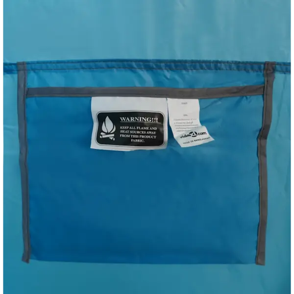 Veekindel sinine dušitelk, 140 x 140 x 213 cm, PU-kattega polüester – 12