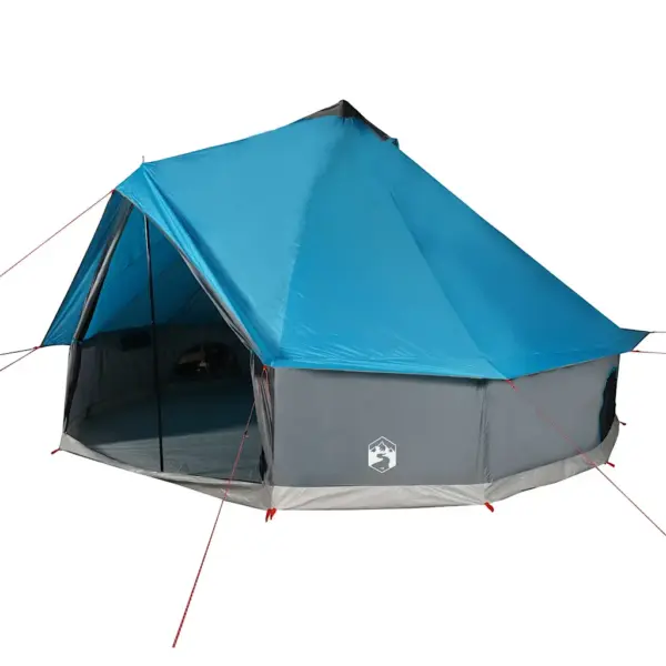 Veekindel sinine tipi peretelk 12 inimesele, PU-kattega polüester, 600 x 600 x 350 cm – 2