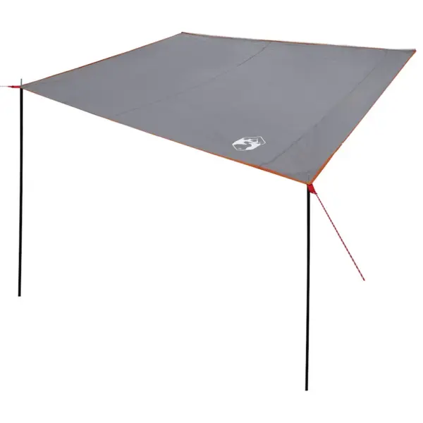 Veekindel tuule- ja tulekindel tarp varjualus postide ja köitega, hall, 240 x 460 cm – 2