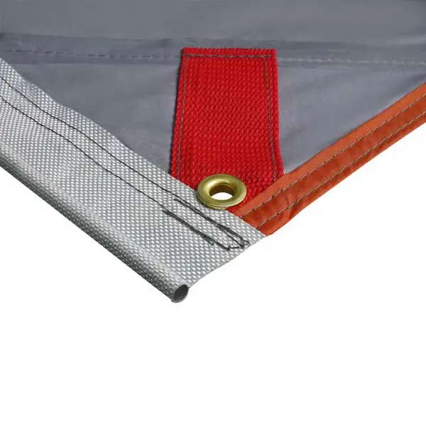 Veekindel tuule- ja tulekindel tarp varjualus postide ja köitega, hall, 240 x 460 cm – 7