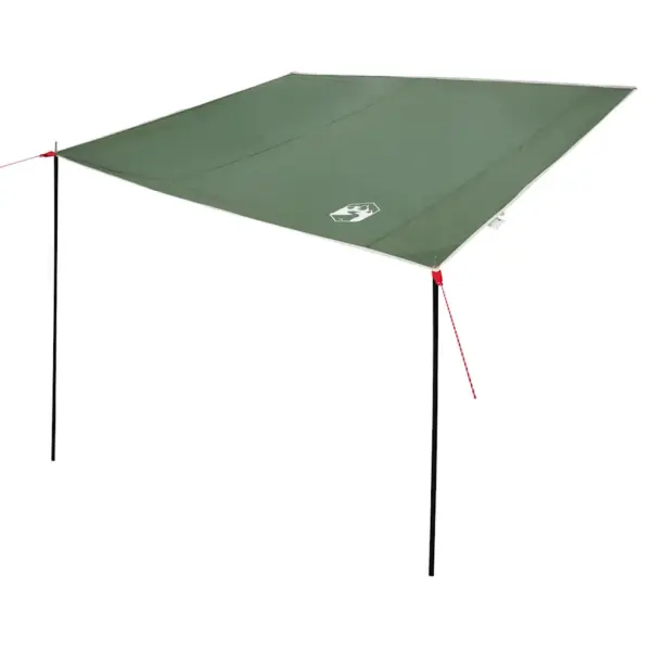 Veekindel tule- ja tuulekindel tarp varjualuseks, roheline, 240 x 460 cm, komplekt postide ja köitega – 2