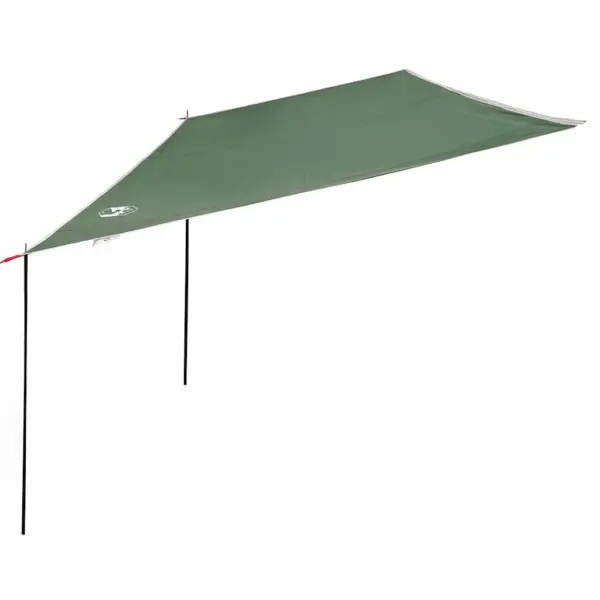 Veekindel tule- ja tuulekindel tarp varjualuseks, roheline, 240 x 460 cm, komplekt postide ja köitega – 5