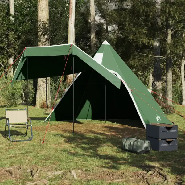 Veekindel tipi matkatelk 5 inimesele, roheline, 366 x 366 x 205 cm – 4