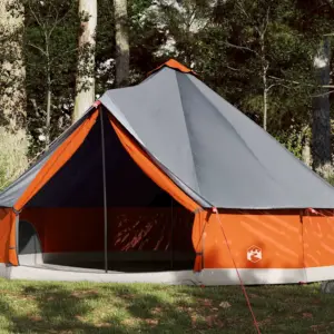 Veekindel tipi peretelk 12 inimesele, hall ja oranž, 600 x 600 x 350 cm