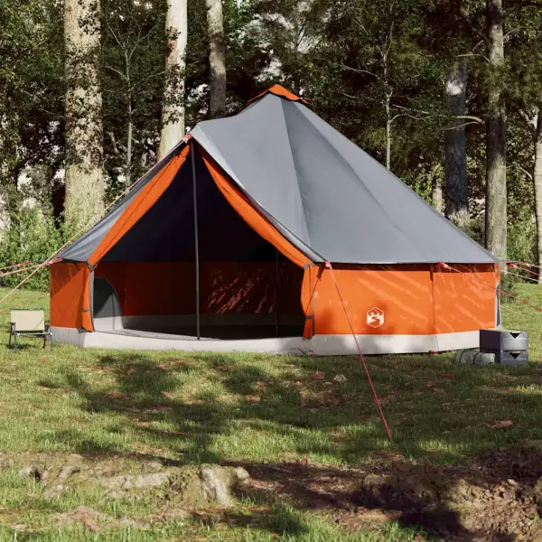 Veekindel tipi peretelk 12 inimesele, hall ja oranž, 600 x 600 x 350 cm – 3