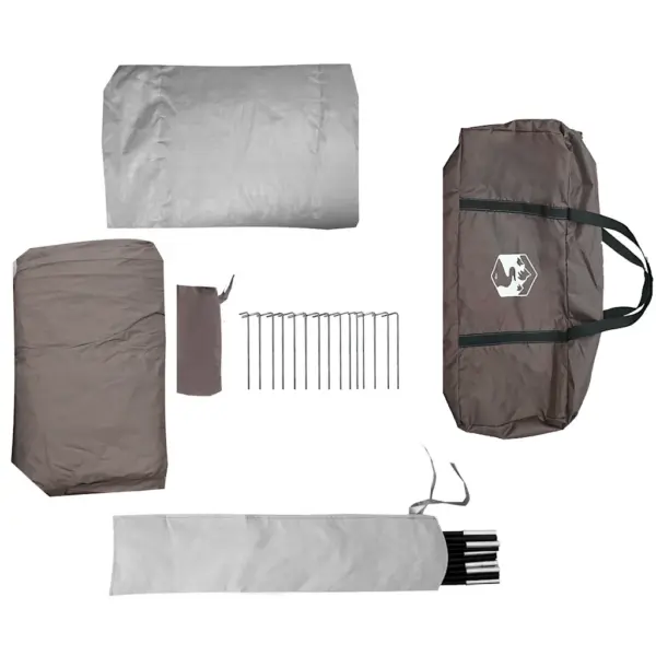 Veekindel pruun tipi peretelk 6 inimesele, 408 x 350 x 240 cm – 13