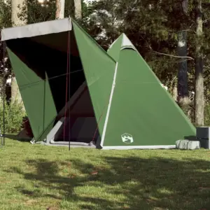 Veekindel tipi peretelk 6 inimesele verandaga, roheline, 408 x 350 x 240 cm