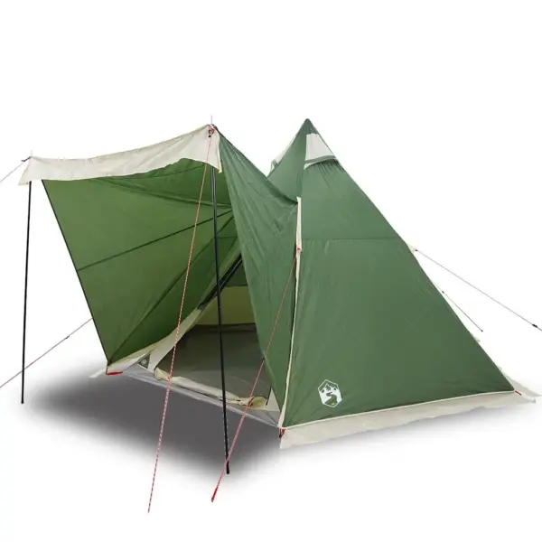 Veekindel tipi peretelk 6 inimesele verandaga, roheline, 408 x 350 x 240 cm – 2