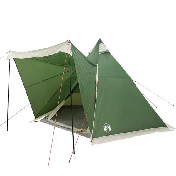 Veekindel tipi peretelk 6 inimesele verandaga, roheline, 408 x 350 x 240 cm – 3