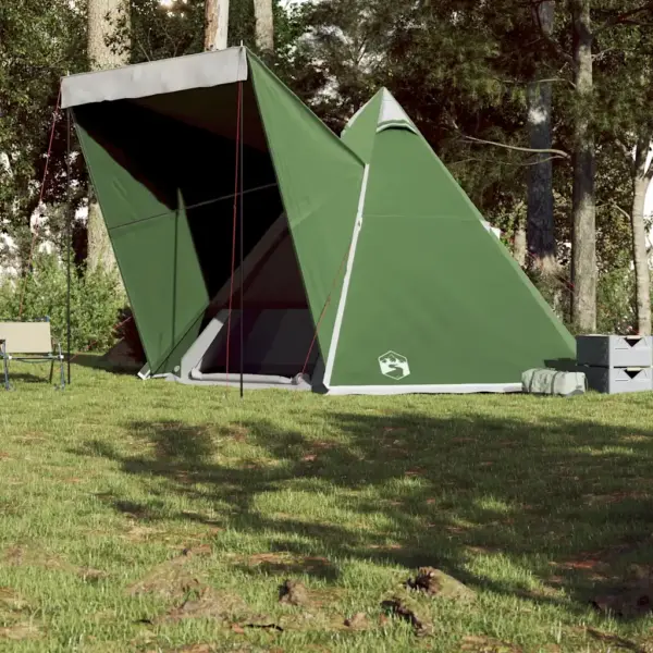Veekindel tipi peretelk 6 inimesele verandaga, roheline, 408 x 350 x 240 cm – 4