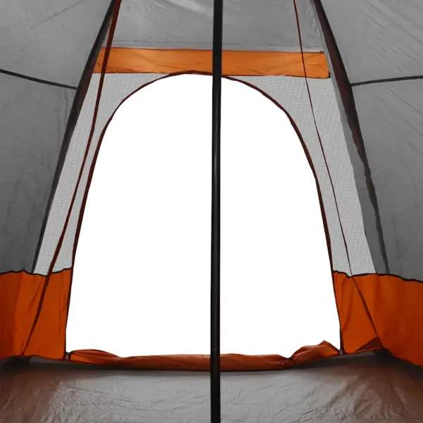 Veekindel tipi peretelk 6 inimesele, hall ja oranž, PU-kattega polüester, 408 x 350 x 240 cm – 11