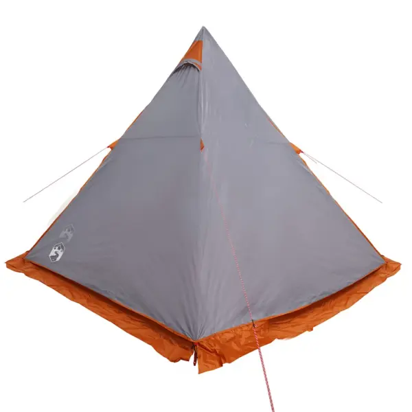 Veekindel tipi peretelk 6 inimesele, hall ja oranž, PU-kattega polüester, 408 x 350 x 240 cm – 8