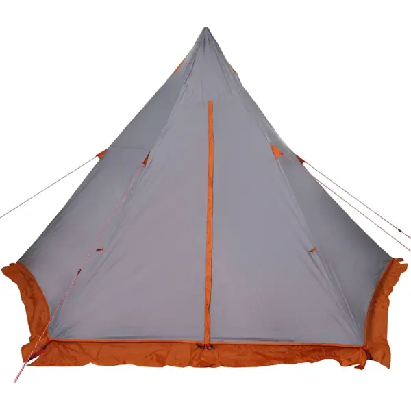 Veekindel tipi peretelk 6 inimesele, hall ja oranž, PU-kattega polüester, 408 x 350 x 240 cm – 10