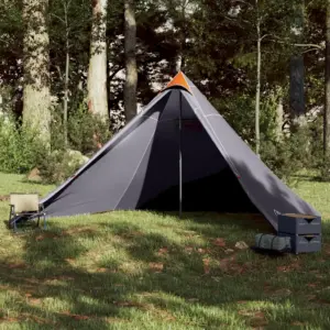 7-kohaline veekindel tipi peretelk, hall ja oranž, 427 x 411 x 178 cm