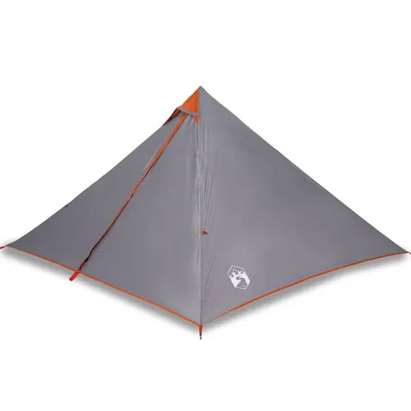 7-kohaline veekindel tipi peretelk, hall ja oranž, 427 x 411 x 178 cm – 2