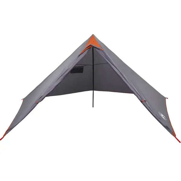 7-kohaline veekindel tipi peretelk, hall ja oranž, 427 x 411 x 178 cm – 7