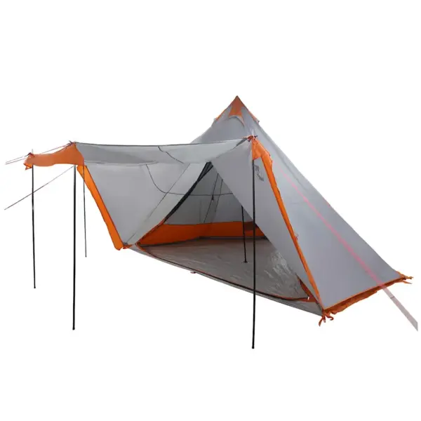Veekindel tipi peretelk 8 inimesele, hall ja oranž, 486 x 486 cm – 3