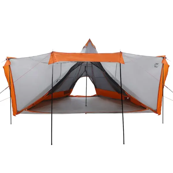 Veekindel tipi peretelk 8 inimesele, hall ja oranž, 486 x 486 cm – 6
