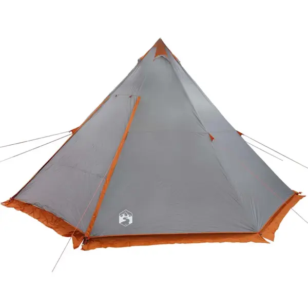 Veekindel tipi peretelk 8 inimesele, hall ja oranž, 486 x 486 cm – 9