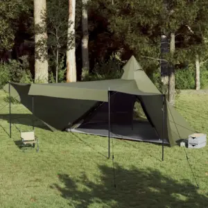 Veekindel tipi peretelk 8 inimesele, oliiviroheline, 486 x 486 x 280 cm