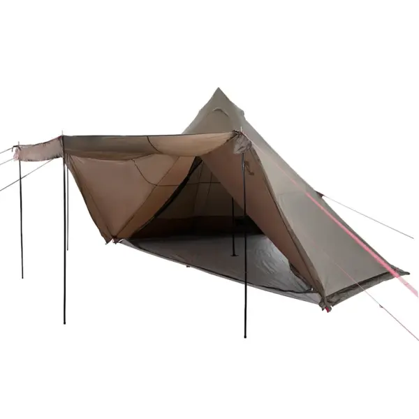 Veekindel tipi peretelk varikatusega, 8 inimesele, pruun, 486 x 486 x 280 cm – 3