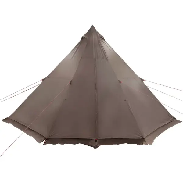 Veekindel tipi peretelk varikatusega, 8 inimesele, pruun, 486 x 486 x 280 cm – 5